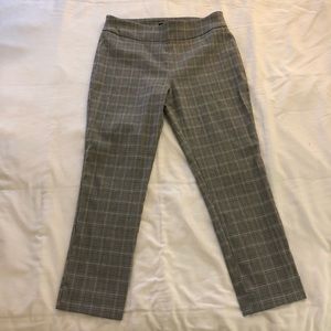 Plaid pull on ankle pants by Counterparts